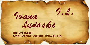 Ivana Ludoški vizit kartica